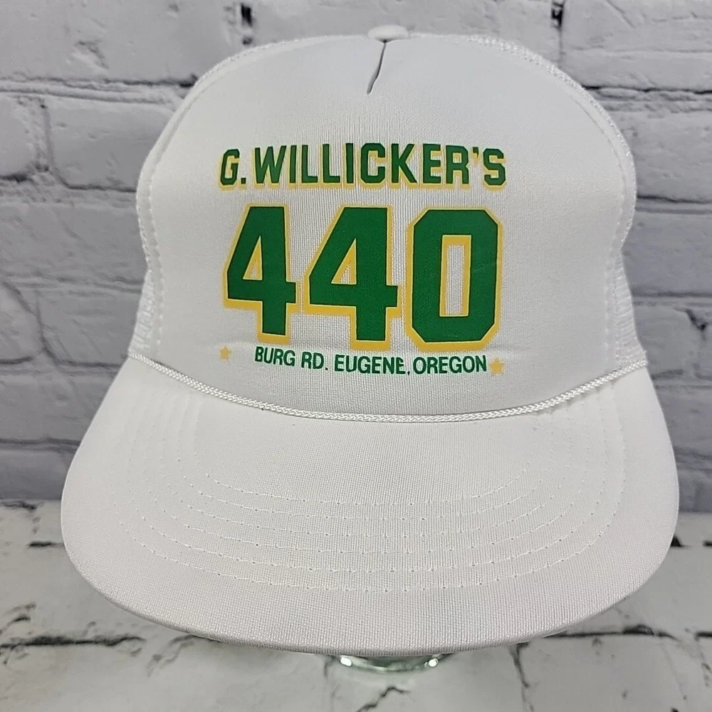 Vintage Oregon Ducks Trucker Hat OSU G. Willickers‎ 440 Rope Snapback Ball Cap